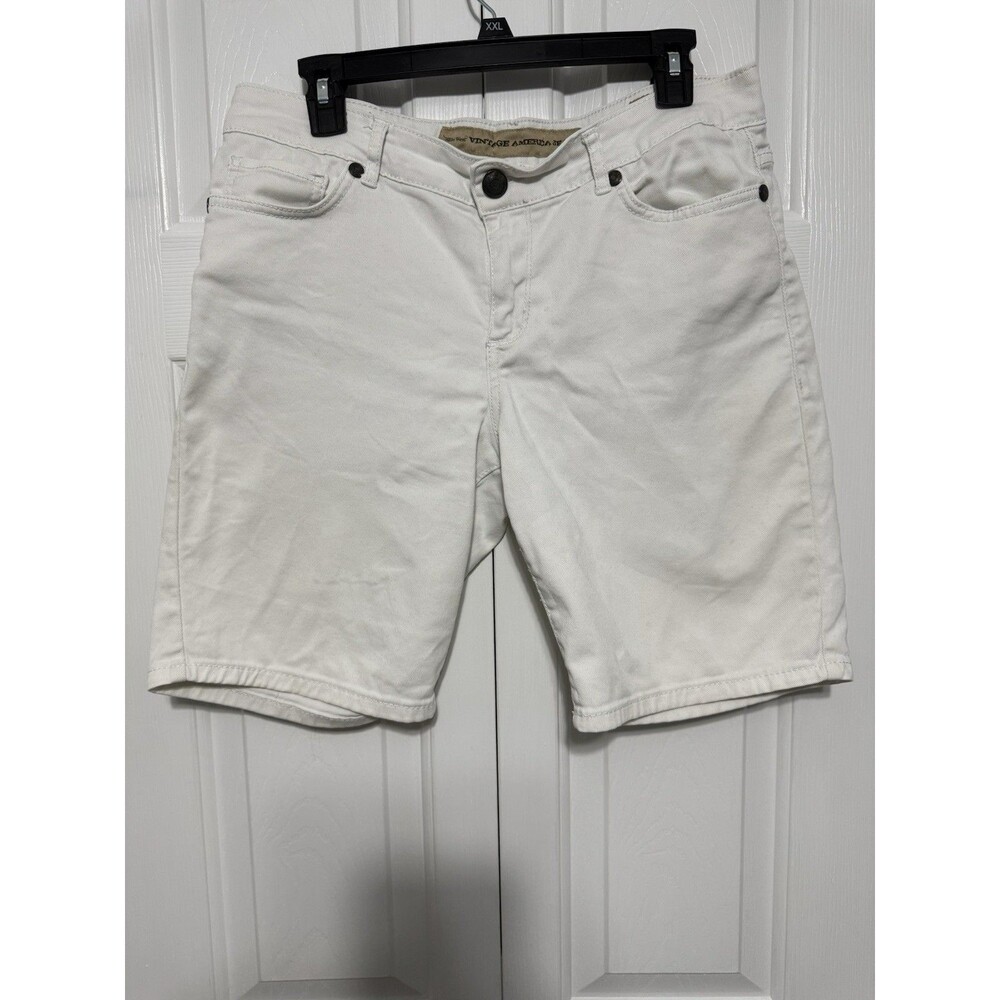NINE WEST Vintage America Women’s White Denim Shorts Size 10/29